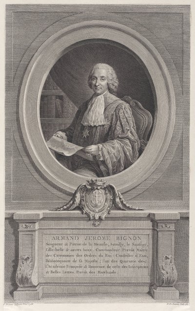 Porträtt av Armand-Jérôme Bignon, 1769, 1769. av Nicolas de Launay