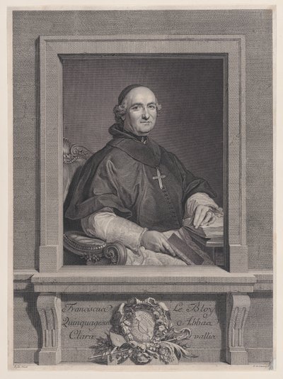 Porträtt av Francois Le Bloy, 1760-92., 1760-92. av Nicolas de Launay