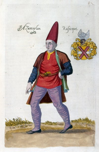 Turkisk man (illustration) av Nicolas de Nicolay