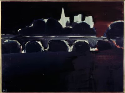 Utsikt över Paris på natten av Nicolas de Staël