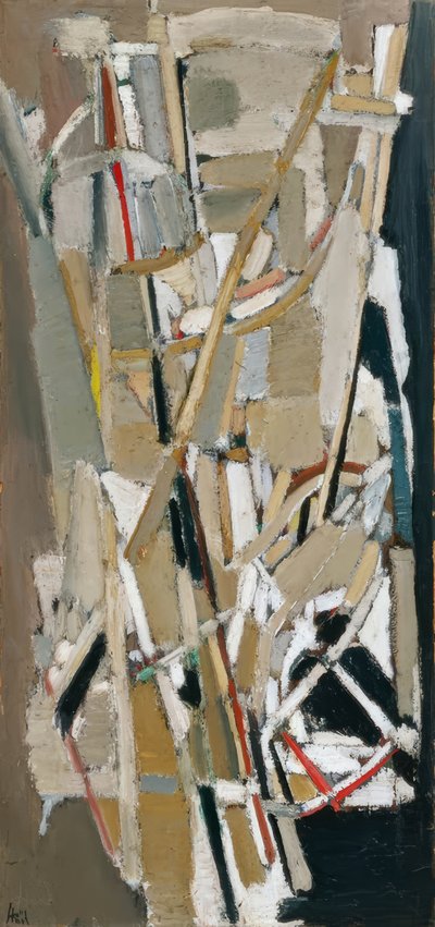Grå komposition av Nicolas de Staël