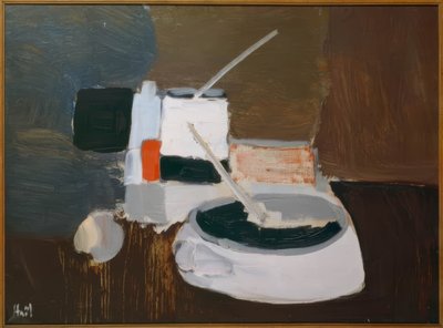 Stilleben med penslar av Nicolas de Staël