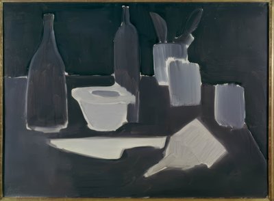 Stilleben, grisaille av Nicolas de Staël
