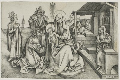 Tillbedjan av Magi av Nicolaus Alexander Mair von Landshut