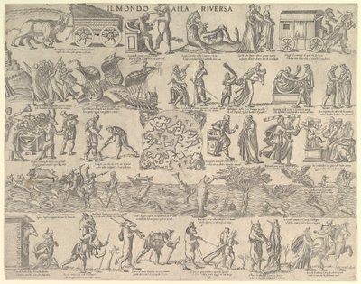Världen vände upp och ner Världen vände upp och ner, 1552-79. av Nicolo Nelli