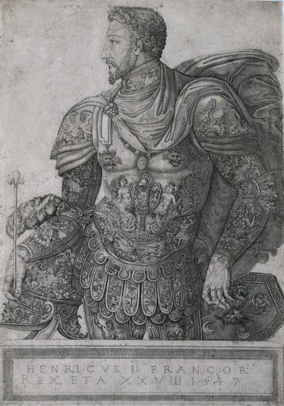 Henri II, kung av Frankrike, 28 år gammal, 1547. av Nicolo della Casa