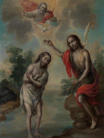 Kristi dop, 1773. av Nicolás Enríquez