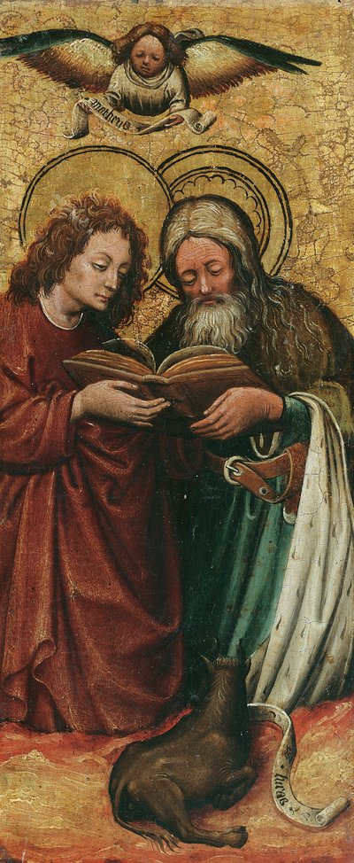 Evangelisterna Matteus och Lukas av Niederländischer Maler