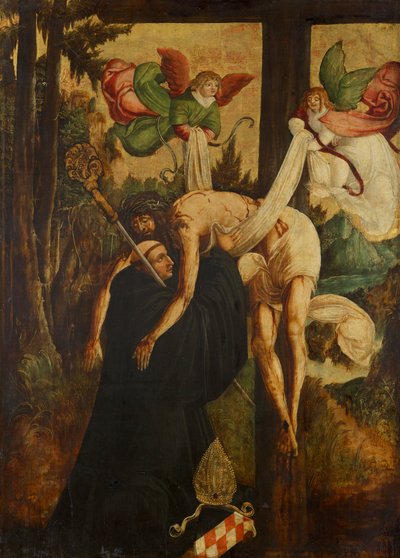 Vision des hl. Bernhard av Niederösterreichischer Maler (Umkreis Meister von Pulkau)