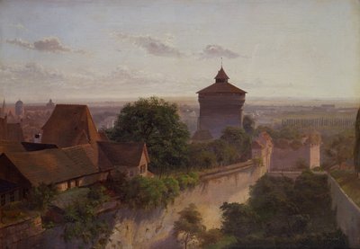 Heidenturm, Nürnberg (olja på duk) av Niels Anders Bredal