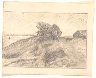 Utsikt på Vejbjerggaard med Venø av Niels Jakob Jakobsen Bjerre