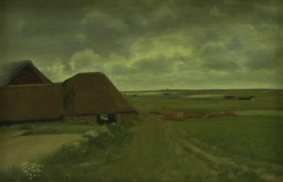 Vid ett västjyskt tegelbruk. Grått väder av Niels Jakob Jakobsen Bjerre