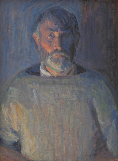 Porträtt av konstnären. Lampljus av Niels Larsen Stevns