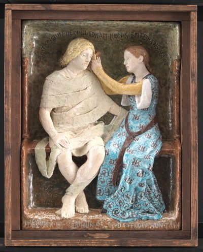 Aage och Else, sittande par av Niels Skovgaard