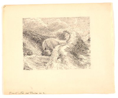 Illustration för "Sandruset vid Tisvilde" av Niels Skovgaard