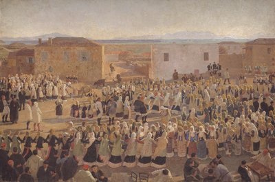 Damdansen i Megara av Niels Skovgaard