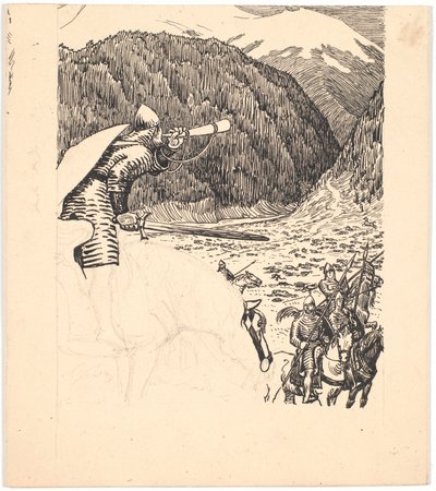 Roland blåser i tutan av Niels Skovgaard