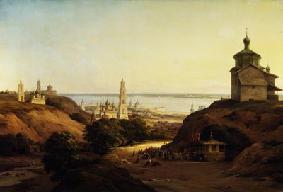 Utsikt över Yuriev-Povolzhsky, 1851 av Nikanor Grigoryevich Chernetsov