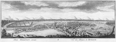 Utsikt över Nevyansk järnverk, 1769. av Nikita Fyodorovich Chelnakov