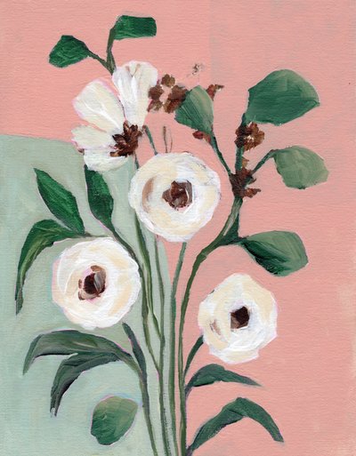 Blush Botaniska blommor av Nikita Jariwala