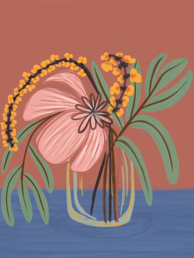 Blush botanisk vas av Nikita Jariwala