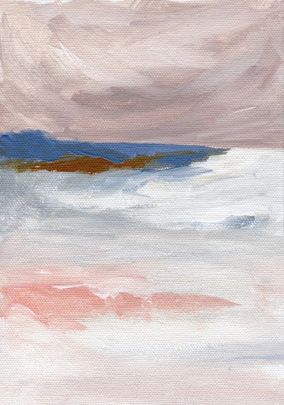 Blush Horizon – Havslandskap av Nikita Jariwala