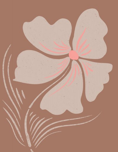 Jordnära boho-blomster av Nikita Jariwala
