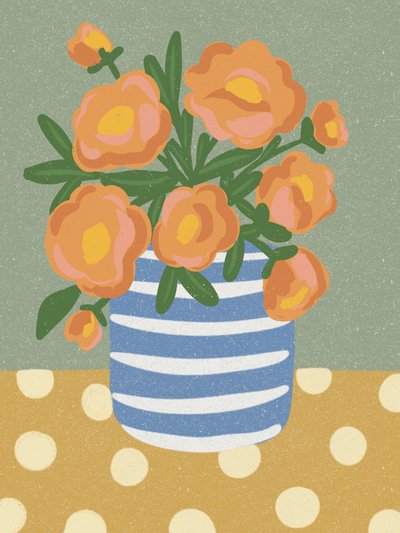 Stilleben med apelsinblommor av Nikita Jariwala
