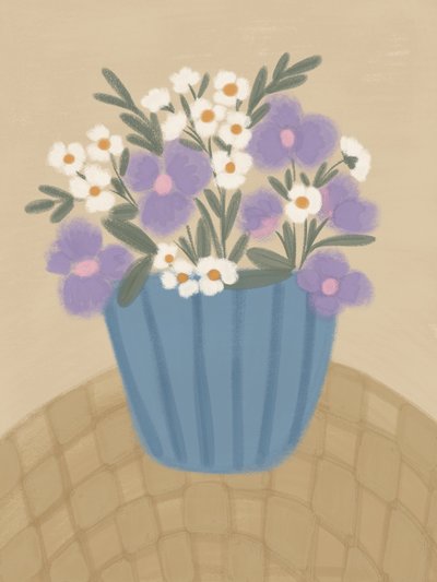 Mjuka lila blommor av Nikita Jariwala