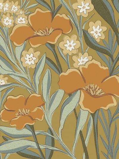 Vintage-blommor i botanisk stil av Nikita Jariwala
