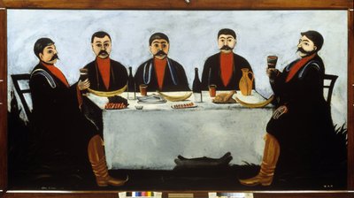 De fem prinsarnas högtid. av Niko Pirosmani