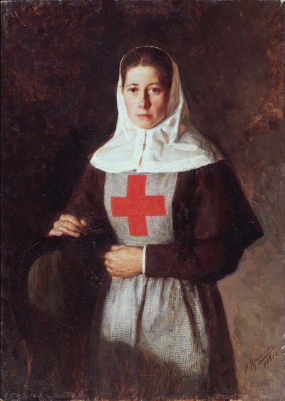 En sjuksköterska, 1886 av Nikolai Aleksandrovich Yaroshenko