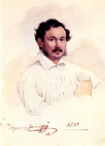 Porträtt av Decembrist hertig Dmitry Shchepin-Rostovsky 1798-1858, 1839 av Nikolai Alexandrovich Bestuzhev