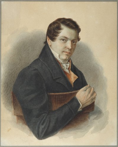 Porträtt av Decembrist Mikhail Naryshkin 1798-1863, 1832 av Nikolai Alexandrovich Bestuzhev