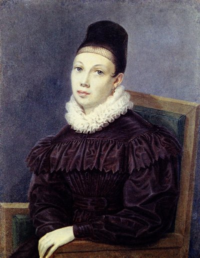 Porträtt av Elizabeth Petrovna Naryshkina 1801-1867, 1832 av Nikolai Alexandrovich Bestuzhev
