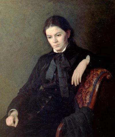 Porträtt av en okänd dam av Nikolai Alexandrovich Yaroshenko