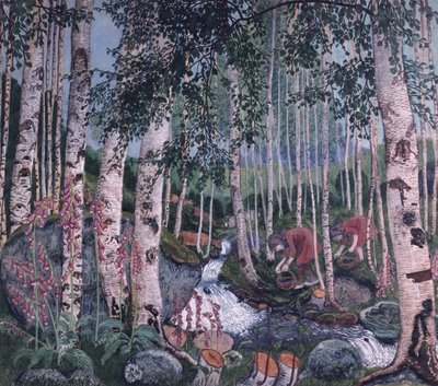 Foxgloves av Nikolai Astrup