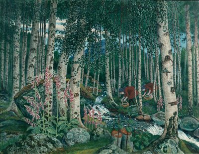 Foxgloves av Nikolai Astrup