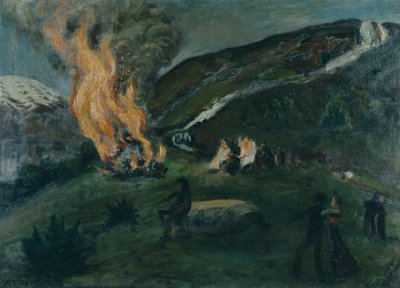 Midsommarbrasa av Nikolai Astrup