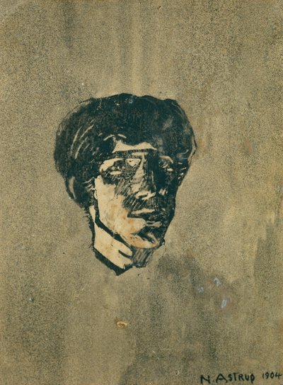Litet självporträtt av Nikolai Astrup