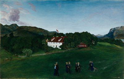 Svanøe säteri, c.1904 av Nikolai Astrup
