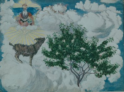 Geten som kom till himlen (olja på duk) av Nikolai Astrup