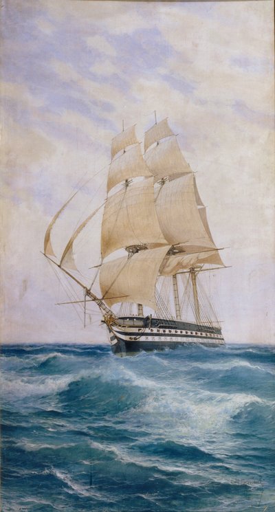 Skeppet på linjen Imperatritsa Mariya, 1890-talet av Nikolai Dmitryevich Prokofyev