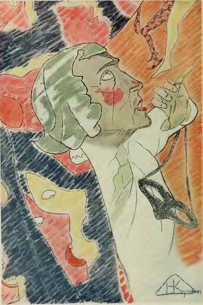 Porträtt av Nikolai Evreinov 1879-1953 av Nikolai Ivanovich Kulbin