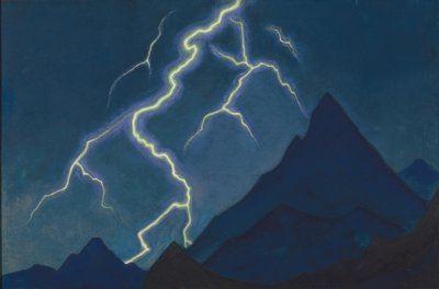 Call of the Heaven. Blixten, 1935-1936 av Nikolai Konstantinowitsch Roerich