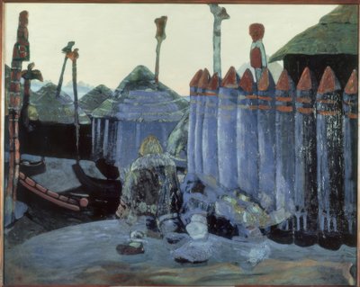N.K. Roerich, hedniskt tempel av Nikolai Konstantinowitsch Roerich