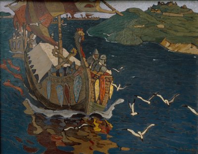 Utomeuropeiska gäster, 1902 av Nikolai Konstantinowitsch Roerich