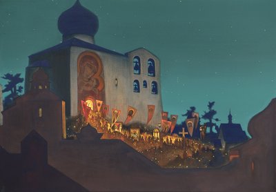 Rysk påsk, 1924 av Nikolai Konstantinowitsch Roerich