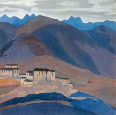 tibetanska kloster av Nikolai Konstantinowitsch Roerich