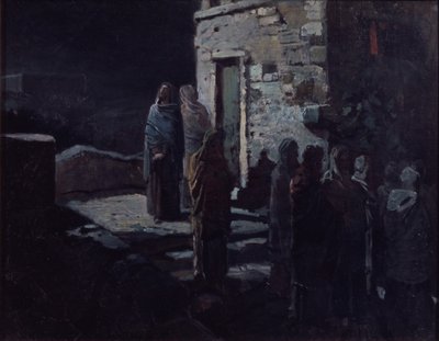 Kristus efter den sista måltiden i Getsemane, 1888 av Nikolai Nikolayevich Ge